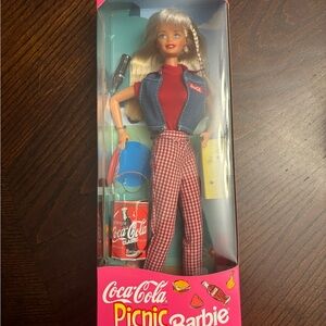 Vintage 1997 Mattel Barbie Coca-Cola Picnic Barbie New